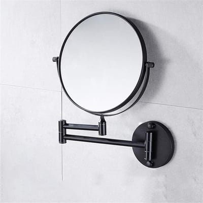 Make-up spiegel - Vergrotende spiegel - Snel opmaken - Verstelbare LED-verlichting - 8 inch - Zwart