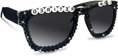 Allecto Plus - Feestdecoraties en Geschenken voor Mannen - Pensioen Themapakket met Zonnebril - Zwart Strass Design - Pensioenfeest Benodigdheden