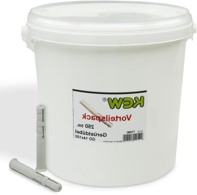 Steigerpluggen - Lange schachtpluggen - Steigers Bevestigen - Met draaibeveiliging - 14 x 100 mm - Grijs