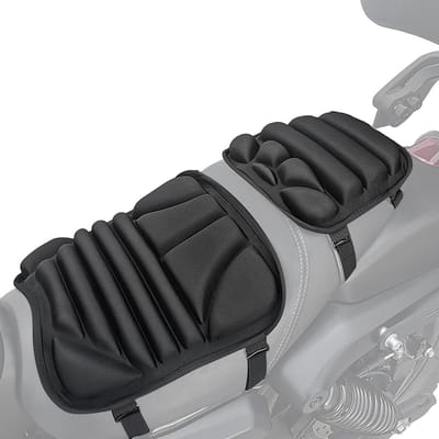 Motorcycle Seat Cushion - Gel Pad - Comfortabel Rijden - Schokabsorberend - 30.5 x 30 cm - Zwart