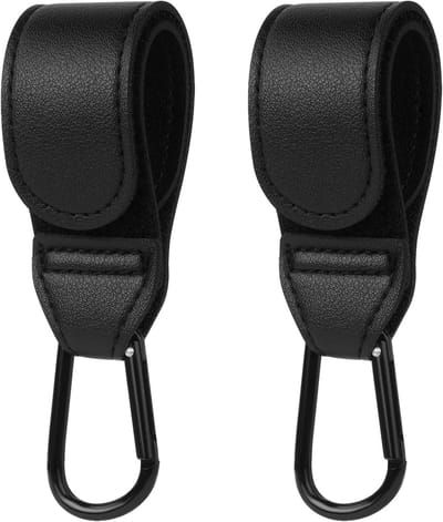 Allecto Plus - Universele Buggy Clips, 2 stuks Karabijnhaken voor Kinderwagen - Handig voor Booodschappentassen en Meer