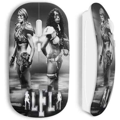 Souris sans Fil - MANIACASE - Lingerie Football League - Compatible Mac et PC - Clé USB Wi-Fi - Blanc