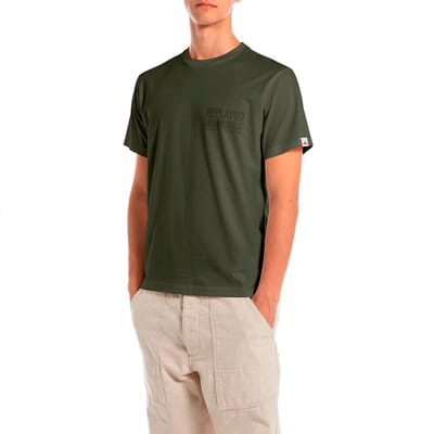 Replay M3227 .000.23732p T-shirt Met Korte Mouwen Groen S Man