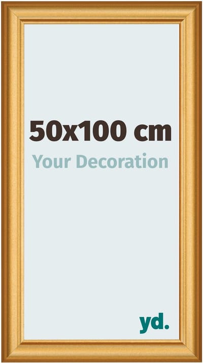 Your Decoration - Fotolijst 50x100 cm - MDF - Goud Mat - Lazio
