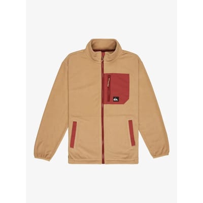 Quiksilver Ice Field Fleece Met Volledige Rits Beige 14 Years Jongen