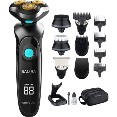 Cecotec Multigrooming Bamba PrecisionCare TwistGroom 10-in-1 laadstation, lithium-accu, messen van roestvrij staal met titanium