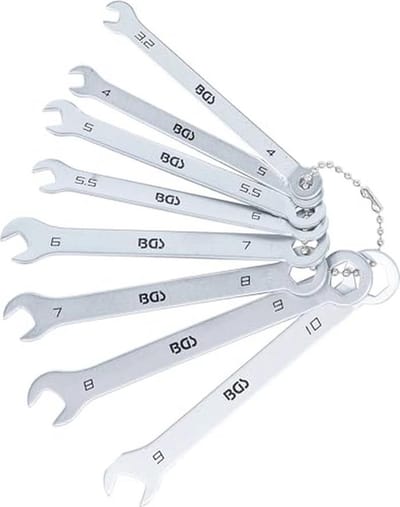 Steekringsleutelset mini 8-dlg. | 4-10 mm | Professioneel gereedschap voor kleine ruimtes