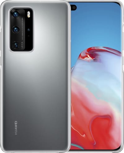 Hoesje - Geschikt voor Huawei P40 Pro - Sterk & Shockproof - Siliconen Case - Hoes Cover - Telefoonhoes - Transparant