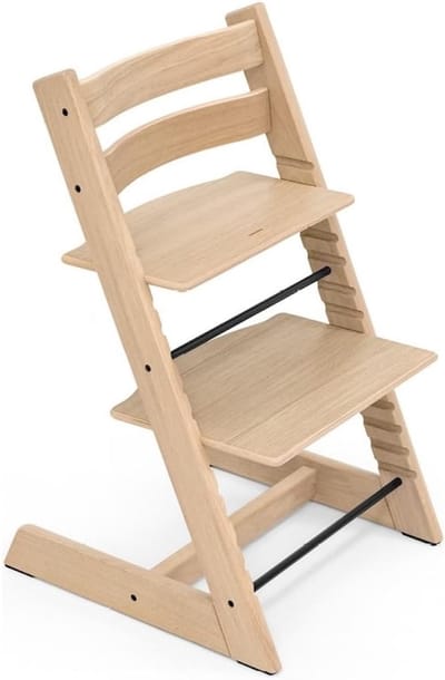 Kinderstoel - Baby eetstoel - Samen eten - Groei mee met uw kind - 78.5 cm hoog - Naturel