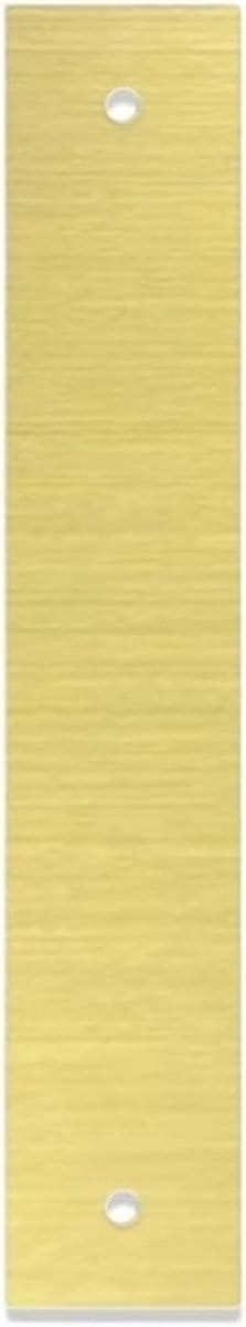 Huisnummer - Straatbord - Huis Identificatie - Geborstelde afwerking - 7 inch - Goudkleurig