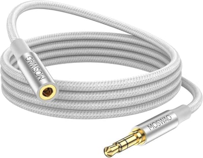 3M 3,5 mm Audio Verlengkabel Man-Vrouw - Stereo Audio Adapters voor Autoradio en Hoofdtelefoons