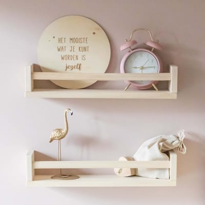 Muurcirkel binnen | muurcirkel kinderkamer | houten muurcirkel | 25 cm | Het mooiste wat je kunt worden is jezelf