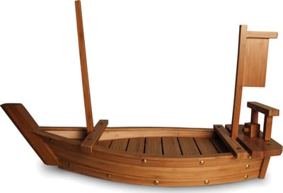 Sushiboot van Bamboe XL - 70 x 25cm – Luxe Sushi Serveerschaal in Japanse Stijl – Duurzaam gemaakt - Milieuvriendelijk - Perfect voor Thuis, als Cadeau of Even/Restaurant