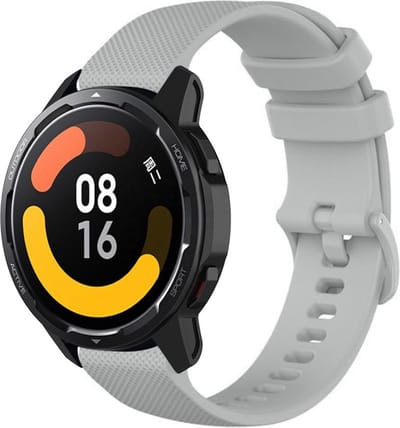 Strap-it Luxe siliconen smartwatch bandje - geschikt voor Xiaomi Watch S1 (Active/Pro) / Watch 2 Pro / Watch S3 / Mi Watch / Amazfit GTR 47mm / GTR 2-3-4 / Amazfit Balance / Bip 5 - grijs