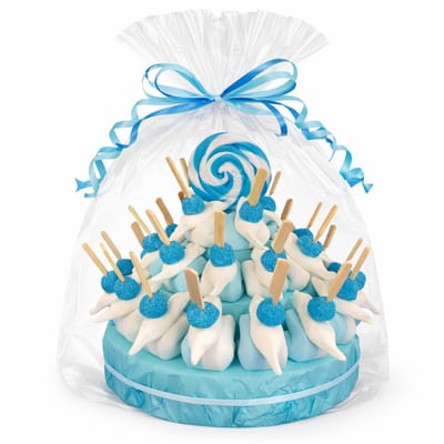 Traktatie Snoeptaart - Geboorte Jongen - Babyshower - 30 Traktaties - Kant en Klaar