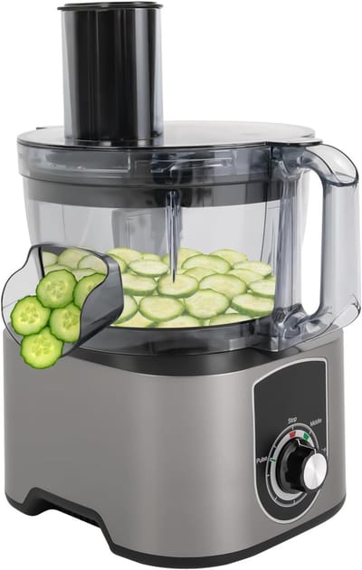 Elektrische Groentesnijder – Voedselprocessor – Keukenmachine – Groentensnijder – Blender – 600W Krachtige Motor – 7 Liter Grote Capaciteit