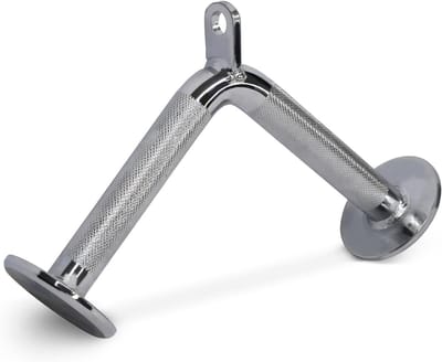 Kabel Machine Attachment - V Bar Rechte Bar - Kracht Training - Universeel Ontwerp - 400 kg - Chroom