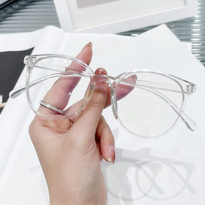 Lunettes Anti Lumière Bleue Lunettes Artistiques pour Myopie Monture Lunettes à Verres Plats Matériau PC Pour Quotidien Shopping Fête