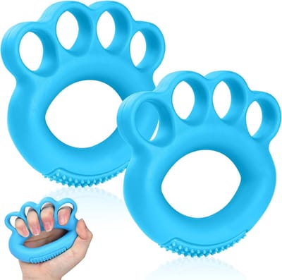 Silicone Hand Trainer Set van 2 - 4-Finger Grip Versterker voor Krachttraining en Stressverlichting