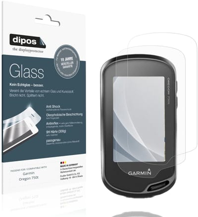 dipos – 2x Matte Pantserfolie geschikt voor Garmin Oregon 750t | 9H Screenprotector