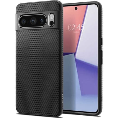 Spigen Liquid Air Hoesje voor de Google Pixel 8 Pro - Back Cover Flexibel TPU Zwart