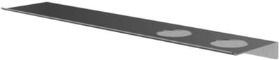 Hotbath &More Shelves - Planchet 60 Cm - Inclusief Bevestigingsrails - Met 2 Uitsparingen - Voor Zeepdispenser of Beker - Geborsteld Gunmetal PVD