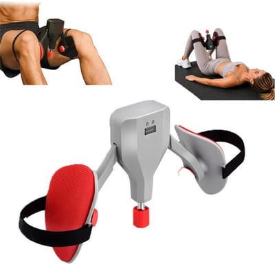 KZQ Inner Thigh Trainer - Bekkenbodem- en Kegel-oefenapparaat met slimme teller, 35 kg weerstand - Unisex, voor het vormen van billen en heupen - Kan thuis of onderweg worden gebruikt, inclusief weerstandsband