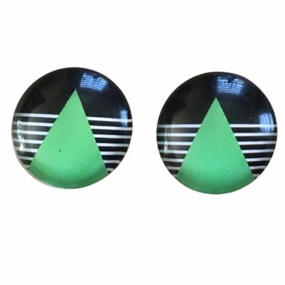 Clip oorbellen-Groen-2 cm
