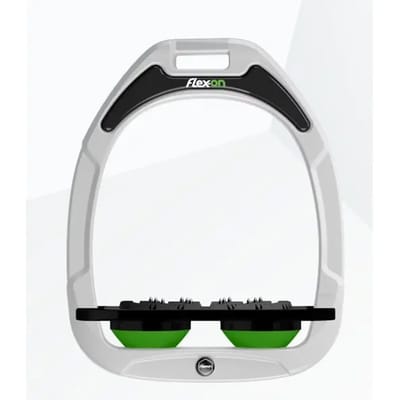 Platte Ultra Grip Beugels Wit/Zwart/Groen Flex-On Green Composite