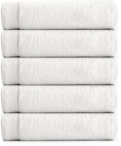 RELAKZ - Gastendoekjes - Wit - 33x55 cm – 100% Katoen – 700 GSM – Luxe Hotelkwaliteit – Extra Dik & Zacht – Set van 7