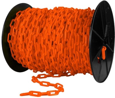 Kunststof Ketting - Plastic Ketting - Afzetting Creëren - Lichtgewicht en Duurzaam - 3.8 cm - Oranje