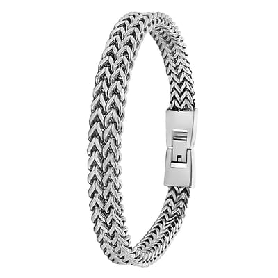 Juwelier Zwartevalk - Stalen gevlochten armband - Stainless Steel - 33.126-GL/19 cm