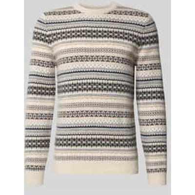 Gebreide pullover van wolmix met ronde hals