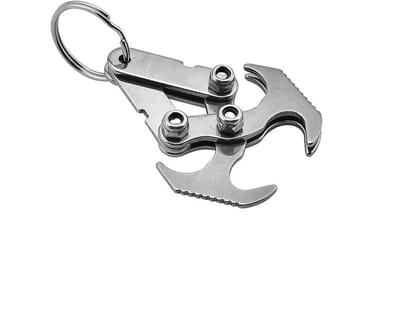 Dailygoods- Klimhaak Roestvrij Staal - Multifunctioneel Gereedschap - Lichtgewicht - Compact - Voor Buitenactiviteiten - Ideaal voor Camping - Haak