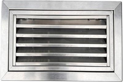 Ventilatieafdekking - Aluminium Rooster - Luchtstroom Verbeteren - Roestvrijstalen Bescherming - 25x25cm - Wit
