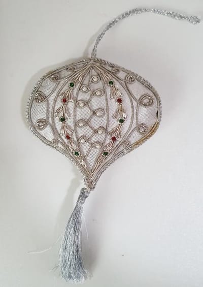Toetie & Zo Handgemaakte Hanger Zilver, kerstmis, kersthanger, kerstdecoratie