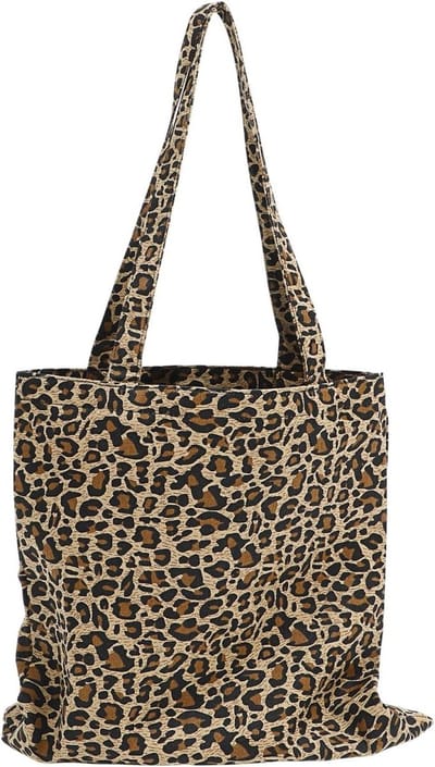 Leopardprint Schoudertas voor Dames - Lichtgewicht Grote Tas voor School, Werk, Winkelen en Vrije Tijd, Stijlvolle Handtas met Vintage Ontwerp en Ruime Opbergruimte
