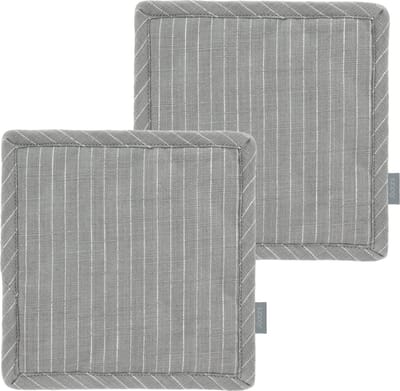 Södahl organic Line Pannenlappen 20 x 20 cm 2 stuks Stone Grey