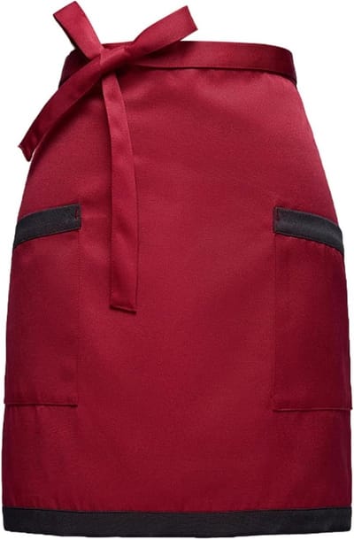 Schort met 2 Zakjes voor Koken en Serveren, Ideaal voor Thuis, Bistro en Restaurantgebruik, Unisex Chef Schort