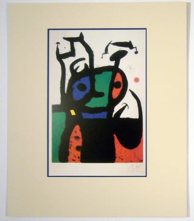 Poster in dubbel passe-partout - Miro - Matador - Kunst  - 50 x 60 cm
