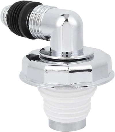 Vloerafvoerconnector - Afvoerbuis - Afvoer Beveiligen - Geurpreventie - 70 cm waterafdichting - Verchroomd