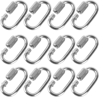 Kettingverbinders - Schakelketting Haken - Veilig Verbinden - Roestvrij Staal 304 - 500 Lb Belasting - Zilver