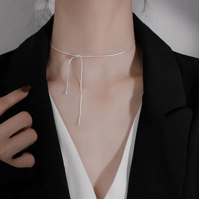 S Sterling Zilver Sprankelende Ketting voor Vrouwen Korte Sleutelbeenketting Choker Bruiloft Feest Fijne Sieraden gray