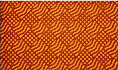Haarsoires Haarband Multifunctioneel 45x25cm - Geblokt Patroon - Oranje Bruin - Elastische Stof - Bandana Col Nekwarmer - Sport Outdoor Casual - Unisex