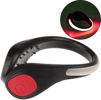 Scoby - Hardloopverlichting – Schoenverlichting voor Veilig Hardlopen – Rood – One Size – 1 Paar