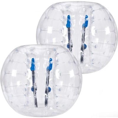 VEVOR Opblaasbare Bumperballen, 2 Stuks, 1,2 m Body Sumo Zorb-ballen voor Tieners en Volwassenen, 0,8 mm Dikke PVC Menselijke Hamster-bubbelballen voor Buitenteam-gamingspellen, Bumper-bopper-spel
