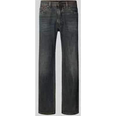 Relaxed straight fit jeans in used-look, model '555'