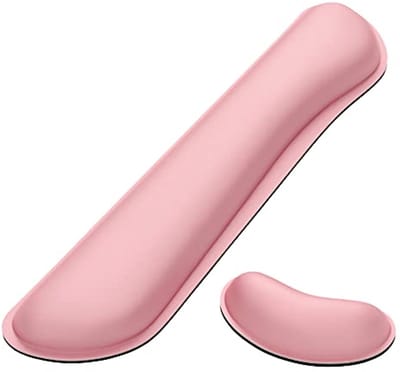 Vergroot Toetsenbord Polssteunkussen met Geheugenschuim - Ergonomische Ondersteuning voor Typen en Gamen