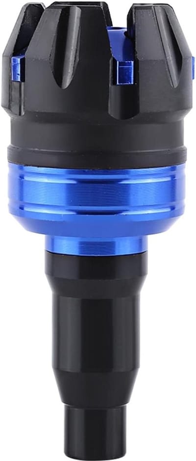 Motorfiets Valdoppen - Frame Sliders Beschermers - Motor Beschermen - Aluminium Kunststof - 19 x 9 x 6 cm - Blauw