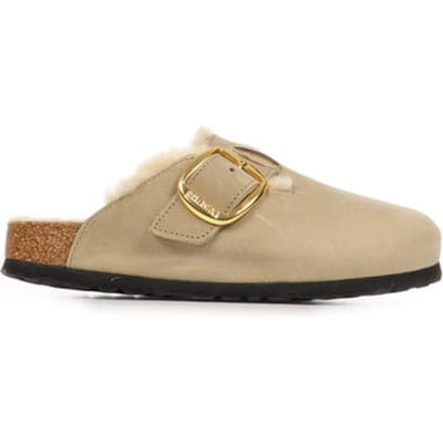 Slippers BIRKENSTOCK Boston Oiled Leather Big Buckle Shearling